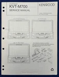 Original Kenwood KVT-M700 Lcd Receiver Service Manual. Fixed Price $19.95.