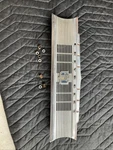 1942 Chevy Special Deluxe Center Dash Trim / Radio Speaker Grille Cover. Fixed Price $110.00.