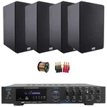 Pyle PDA8BU Usb Aux MP3 Receiver, 4X 6.5 2-WAY Wooden Speakers, Banana Plugs. Fixed Price $344.99.