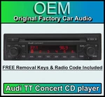 Audi Tt Cd Player Concert Car Stereo Head Unit Supplied With Radio Code. Fixed Price $357.27.