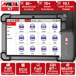 Ancel X7 Car Bluetooth OBD2 Scanner Bi-directional Tool Fit Ford Gm. Fixed Price $355.99.