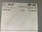 Audio Equipment Radio Display And Receiver Us Market Fits 15-17 Veloster 815630. Fixed Price $84.00.