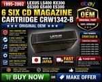95-02 Lexus LS400 RX300 GS300 GS400 ES300 6 Six Cd Magazine Cartridge CRW1342-B. Fixed Price $49.99.