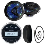 Enrock Black Bluetooth Usb Radio, 6.5" Multi Color Led Speakers, Antenna, Cover. Fixed Price $153.49.