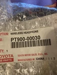 Original Toyota PT900-00030 Rear Seat Wireless Headphones Oem. Fixed Price $25.00.