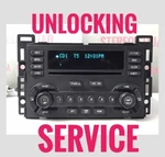 Unlocking Service For Gm Am Fm Cd Radio Player Unit. Fixed Price $55.00.
