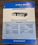 Pioneer KPH-838 Cassette Car Stereo Service Manual- Oem. Fixed Price $9.00.