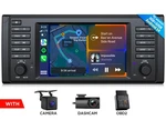 CAM+DVR+OBD+7" Android 14 Stereo Gps Navigation Radio Carplay For Bmw E39 M5. Fixed Price $181.66.