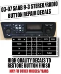 50-PIECE Saab 9-3 93 Stereo Radio Button Repair Decal 12799617 03 04 06 2005. Fixed Price $400.00.