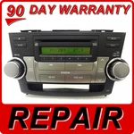 Repair Service Only Toyota Highlander Radio MP3 Cd Player Fix Jbl Oem Blutooth. Fixed Price $190.40.