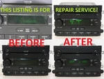Repair Fix Service 2006 + Ford Visteon Radio Display Screen Stereo Receiver. Fixed Price $54.80.