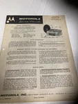 Motorola 1950'S 78MS Ford FEG-18806-6 Auto Radio Service Manual U.s.a.. Fixed Price $9.99.