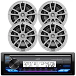 Jvc KD-X38MBS Marine Bluetooth Stereo Receiver, 4X Infinity 6.5" 225W Speakers. Fixed Price $207.49.