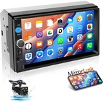 Double 2 Din Car Stereo Radio 7" Touch Screen Bluetooth Fm Audio + Backup Camera. Fixed Price $35.99.