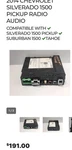 2014 Chevrolet Silverado 1500/SUBURBAN1500 Radio Receiver. Fixed Price $50.00.