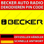 Becker Radio Decoding Pin Code Bmw Chrysler Ferrari Mercedes Benz Audio. Fixed Price $5.81.