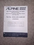 Alpine Service Manual CM3906 Electronic Radio Cassette Honda 39100-SEO-A200-M1. Fixed Price $19.95.