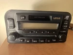 1998-02 Lexus LX470 Am/fm Radio Receiver Cd/cassette Player Oem # 86120-60350. Fixed Price $260.28.