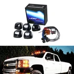 (5) Amber Led Black Smoked Cab Roof Marker Lights W/ Remote Strobe Flash Module. Fixed Price $51.09.