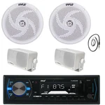 Pyle PLMRB29B 1DIN MP3 Bluetooth Receiver, 2X 5.25" Speakers, 3.5''. Fixed Price $115.99.