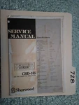 Sherwood CRD-165 Service Manual Original Repair Book Car Radio Stereo. Fixed Price $19.98.