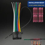 Power Wire Harness For Jvc KDX340BTS KD-X340BTS Kit With Connectors. Fixed Price $10.95.
