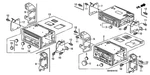 Genuine Honda Tuner Assembly Auto Radio (30WX4) (clarion) 39100-STW-A01. Fixed Price $350.91.
