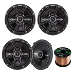 Kicker 6.5" Car 2-WAY D-series 4OHM Speaker Set, Enrock 16G 50FT Wiring. Fixed Price $169.98.