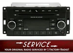 Remanufacture Service For 2012-17 Jeep Wrangler Radio Am Fm Cd P05091198AB. Fixed Price $185.00.