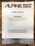 Alpine Model 3312 Equalizer Revised Service Manual *original*. Fixed Price $19.97.