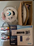 Boss Marine MP3-COMPATIBLE Digital Media Receiver MR1305WUA Plus 2 MR6W Speakers. Fixed Price $75.00.