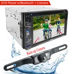 6.2" Din Touchscreen Car Stereo Dvd Bluetooth MP5 MP3 Player + Rear Cam. Fixed Price $114.99.