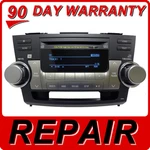 Repair Service Only Toyota Highlander Radio 6 Disc Changer Cd Player Fix Oem Jbl. Fixed Price $179.00.