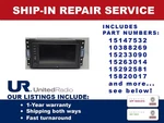 Repair Service Touchscreen Am/fm/navigation 2011-2013 Corvette Radios 15147532. Fixed Price $400.00.