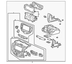 Genuine Honda Module Assembly Center *NH482L* (black Metallic) 39050-SDN-A31ZA. Fixed Price $366.53.