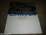 Toyota Carina Ff 4DOOR Sedan Japanese Jdm Sales Brochure. Fixed Price $24.99.