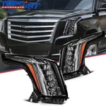 Pair Headlights Assembly For Cadillac Escalade Esv 6.2L 2015-2020 Black Housing. Fixed Price $579.99.
