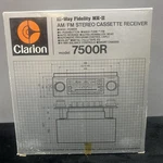 Clarion 7500R Am/fm Stereo Cassette Receiver Hi Way Fidelity Mk-ii Nos Unused. Fixed Price $276.03.