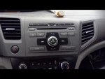 2012 Honda Civic AM-FM-CD-MP3 Radio Receiver Assembly Used 122K Miles. Fixed Price $79.96.