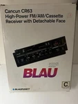 Blaupunkt Car Stereo Vintage Cancun CR63 High Power Fm/ Am Cassette Receiver. Fixed Price $1050.00.