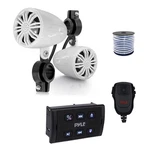 Pyle Marine Bluetooth Controller W/mic, 2X 2.25" Off-road Speaker (white), Wire. Fixed Price $133.99.