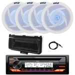 Jvc Marine Bluetooth Cd Receiver, 4X 8" 320W Led Speaker, Cover (white), Antenna. Fixed Price $281.49.