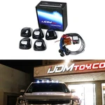 (5) White Led Black Smoked Cab Roof Marker Lights W/ Remote Strobe Flash Module. Fixed Price $49.09.