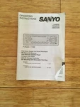 Euc, Sanyo, FXCD-1100, Car Radio, Operating Instructions,. Fixed Price $7.99.