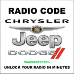 Jeep Ram Chrysler Dodge Radio Unlock Code T00BE T00AM TM9. Fixed Price $11.99.