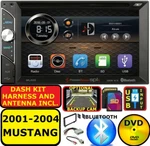 2001-2004 Ford Mustang Cd/dvd Usb/sd Bluetooth Touchscreen Car Radio Stereo Pkg. Fixed Price $199.99.