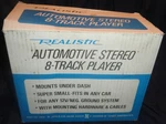 New Open Box Realistic Automotive Stereo 8-TRACK Tape Player 12-1802A Under Dash. Fixed Price $355.00.